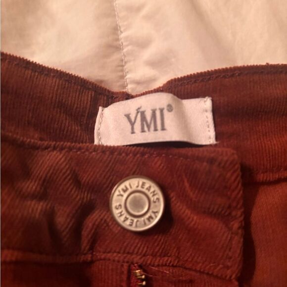 YMI Rust Corduroy Flare Pants - Picture 2 of 4